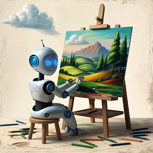 An image created by a generative AI model